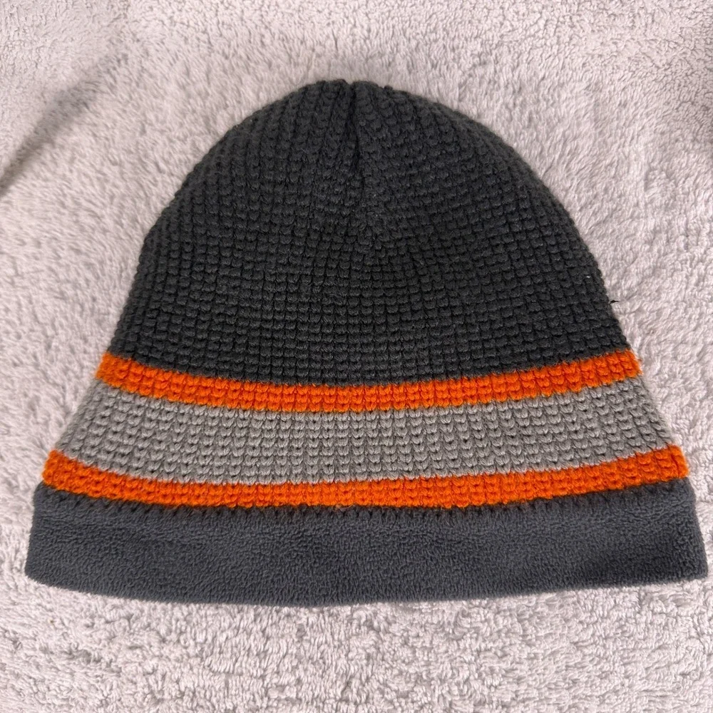 Boy's (8-14) Reversible Gray‎ and Orange Nike Beanie Hat
